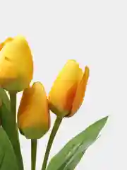 Желтый искусственные цветы тюльпаны "Бантик"