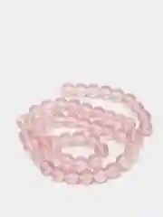 Розовый бусины круглые стеклянные
