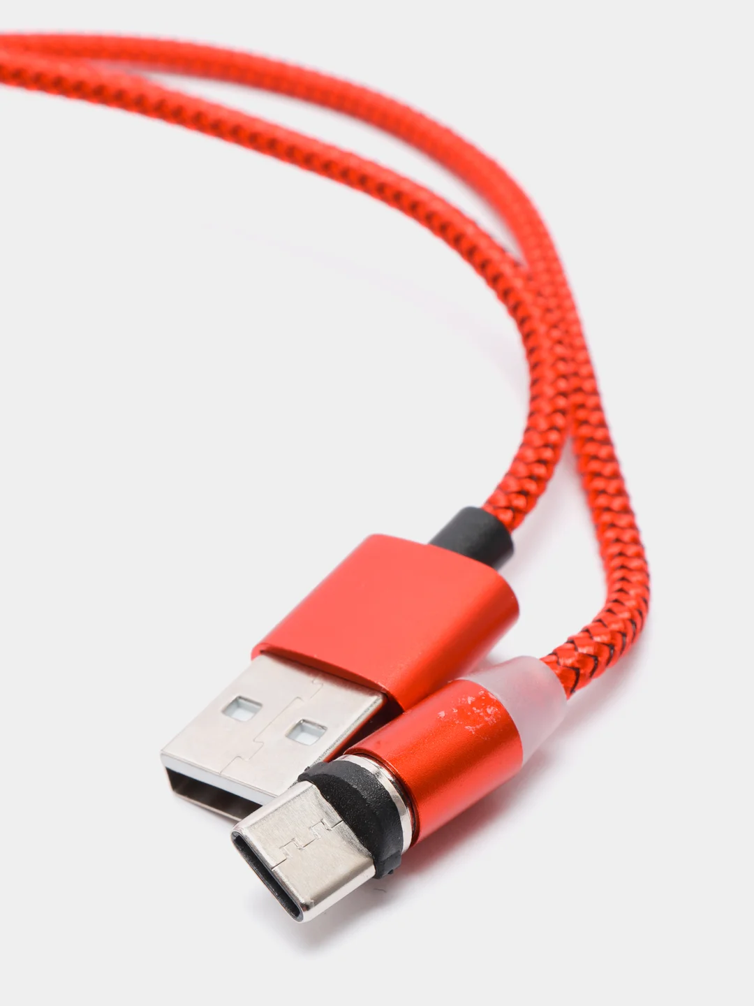 Белый магнитный кабель microUSB, type-C, Lightning