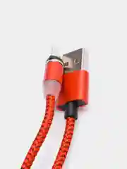 Белый магнитный кабель microUSB, type-C, Lightning