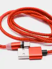 Белый магнитный кабель microUSB, type-C, Lightning