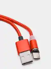 Белый магнитный кабель microUSB, type-C, Lightning