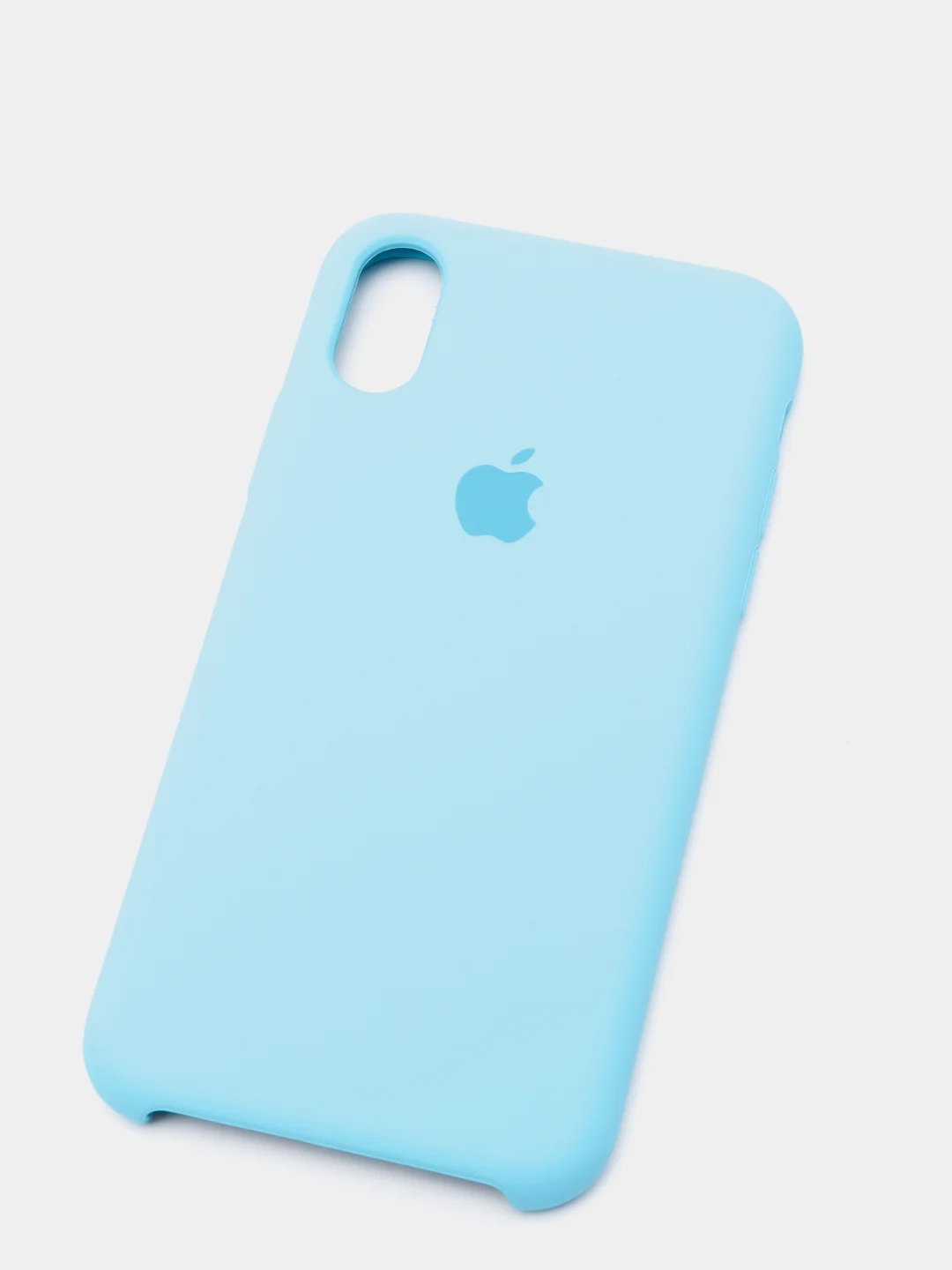 Голубой силиконовый чехол на iPhone 6, 6S / 7, 8 / 7 Plus, 8 Plus / X, XS / XR (разные цвета)