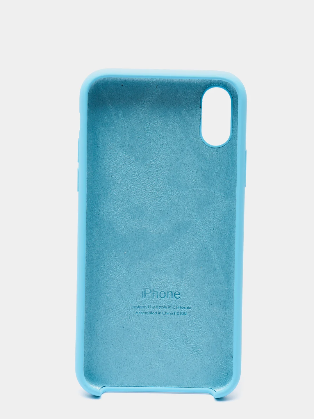 Голубой силиконовый чехол на iPhone 6, 6S / 7, 8 / 7 Plus, 8 Plus / X, XS / XR (разные цвета)
