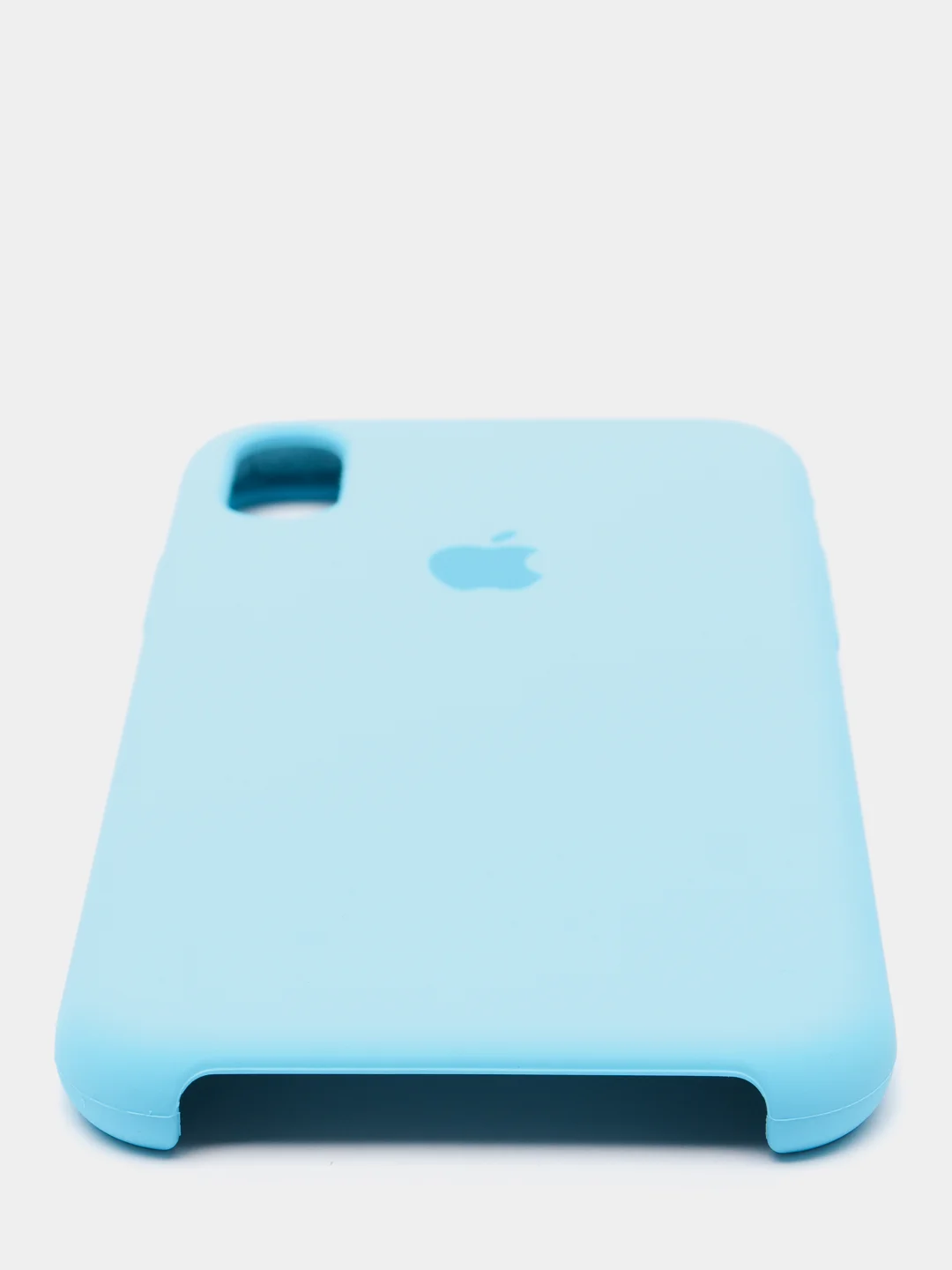 Голубой силиконовый чехол на iPhone 6, 6S / 7, 8 / 7 Plus, 8 Plus / X, XS / XR (разные цвета)