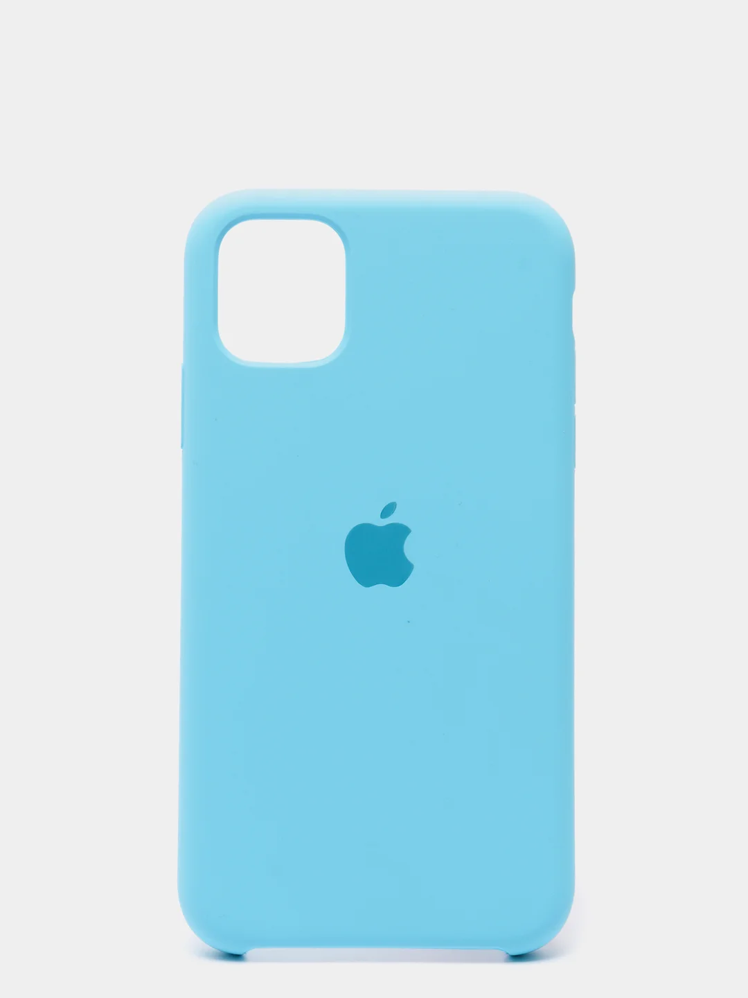 Голубой силиконовый чехол на iPhone 6, 6S / 7, 8 / 7 Plus, 8 Plus / X, XS / XR (разные цвета)