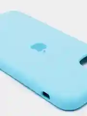 Голубой силиконовый чехол на iPhone 6, 6S / 7, 8 / 7 Plus, 8 Plus / X, XS / XR (разные цвета)