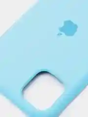 Голубой силиконовый чехол на iPhone 6, 6S / 7, 8 / 7 Plus, 8 Plus / X, XS / XR (разные цвета)