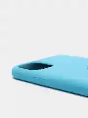 Голубой силиконовый чехол на iPhone 6, 6S / 7, 8 / 7 Plus, 8 Plus / X, XS / XR (разные цвета)