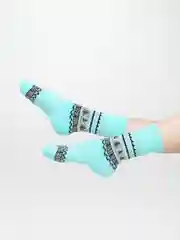 Бирюзовый носки женские Matex "Елки", 1 пара