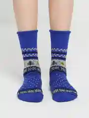 Синий носки женские Matex "Елки", 1 пара