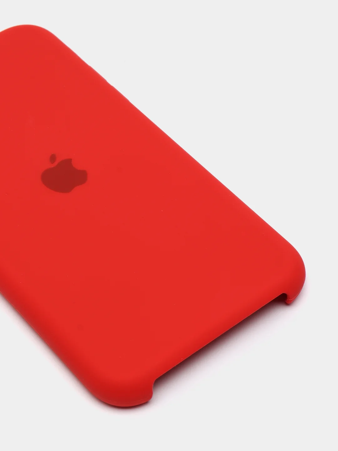 Красный силиконовый чехол на iPhone 6, 6S / 7, 8 / 7 Plus, 8 Plus / X, XS / XR (разные цвета)