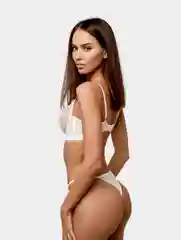 Белый женское нижнее кружевное белье Premium-класса