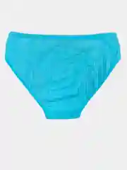 Бирюзовый женские трусы в рубчик