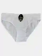 Белый женские трусы в рубчик