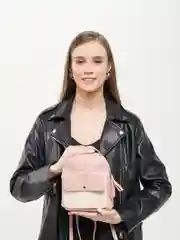 Розовый рюкзак женский