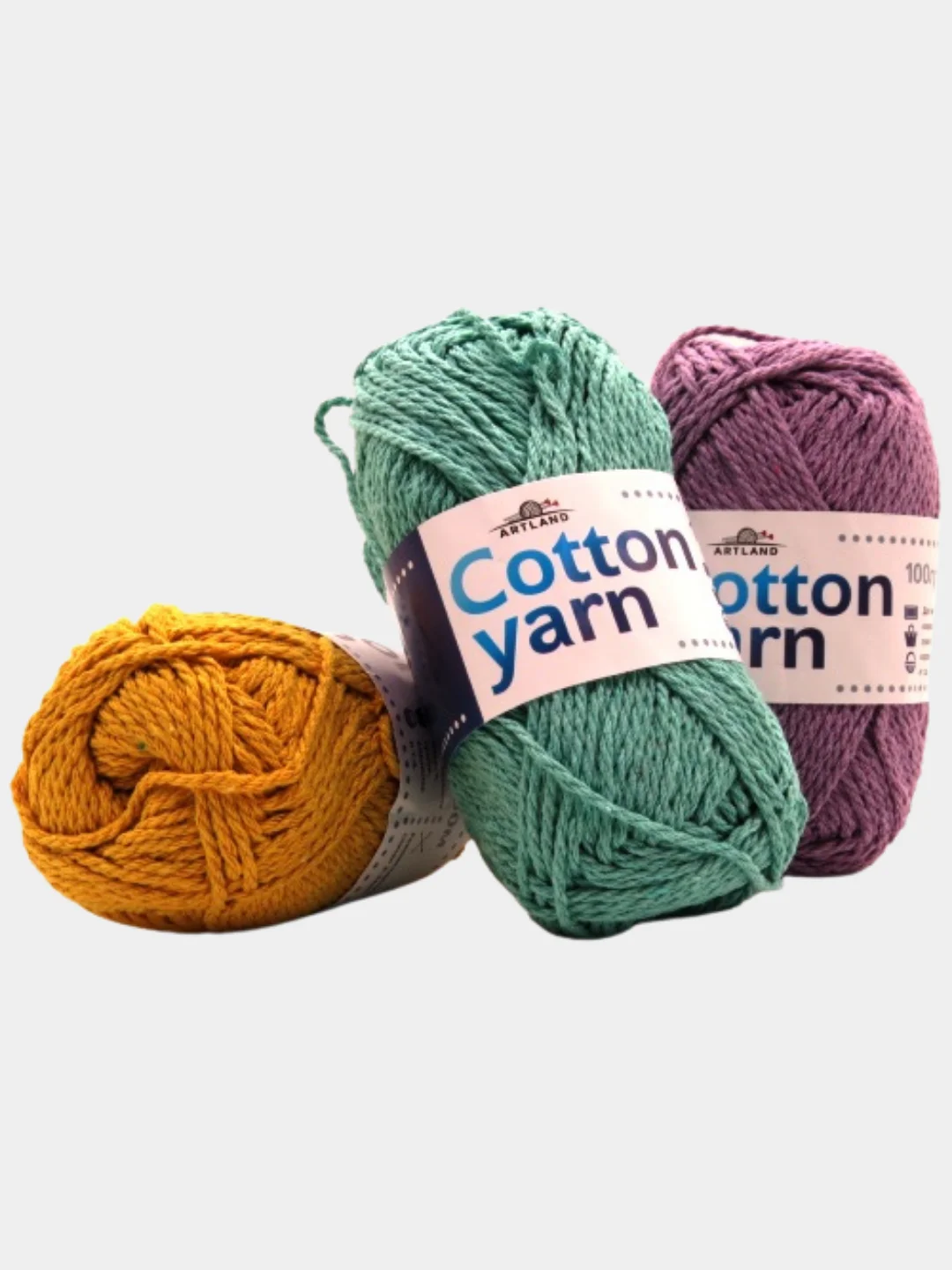 Пряжа толстый хлопок Artland Cotton yarn 70% хлопок, 30% синтетическое волокно, 100 г 90 м