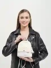 Белый рюкзак женский
