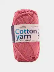 Розовый пряжа толстый хлопок Artland Cotton yarn 70% хлопок, 30% синтетическое волокно, 100 г 90 м