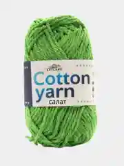 Лайм пряжа толстый хлопок Artland Cotton yarn 70% хлопок, 30% синтетическое волокно, 100 г 90 м