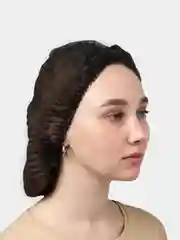 Черный одноразовая шапочка