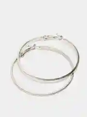 Серьги-кольца "Конго", 2 цвета и 12 диаметров