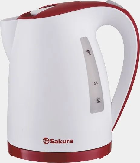 Белый чайник электрический Sakura SA-2346WR, 1850-2200 Вт