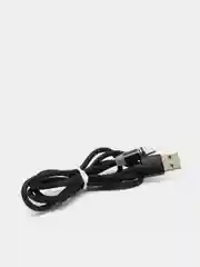 Черный магнитный кабель microUSB, type-C, Lightning