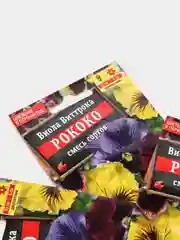Семена Виола  Рококо  смесь сортов (Анютины глазки) набор 1, 3, 5 уп