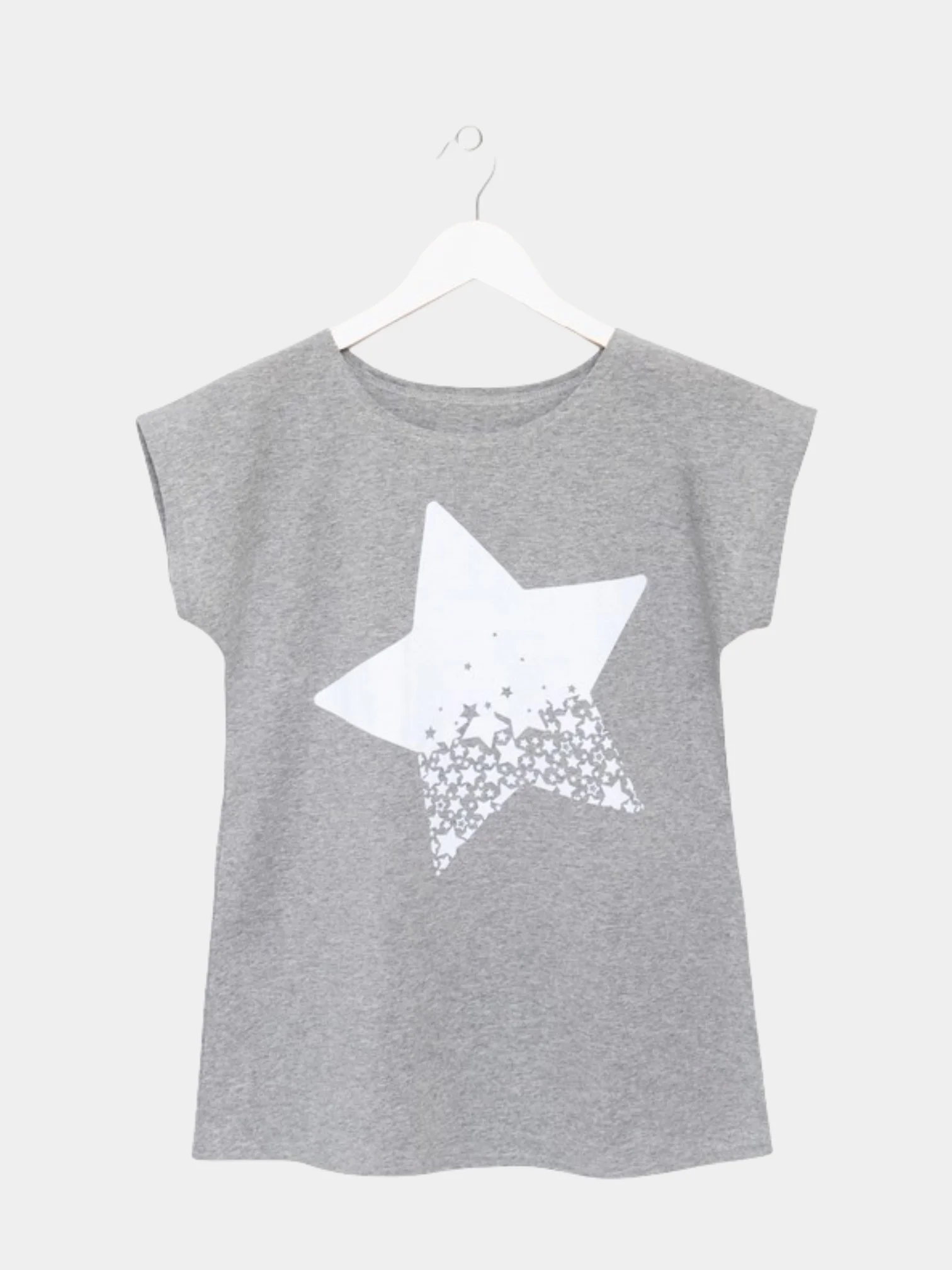 Футболка женская "Star", серый