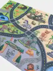 Зеленый детский игровой коврик 147х98 см