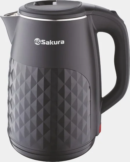 Черный чайник электрический Sakura SA-2165BK, 1500-1800 Вт