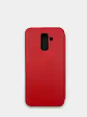 Красный чехол книжка Samsung Galaxy A6 Plus 2018 / J8 2018