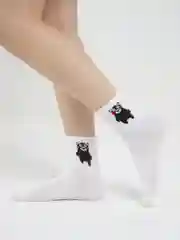 Черный носки в корейском стиле "Корея", 7 видов (короткие, летние)