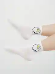 Белый носки в корейском стиле "Корея", 7 видов (короткие, летние)