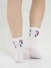 Алый носки в корейском стиле "Корея", 7 видов (короткие, летние)