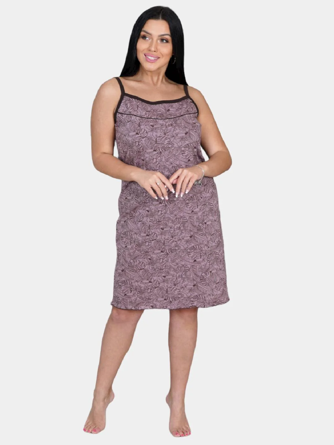 Сиреневый сорочка женская Lovetex.store "Весна"