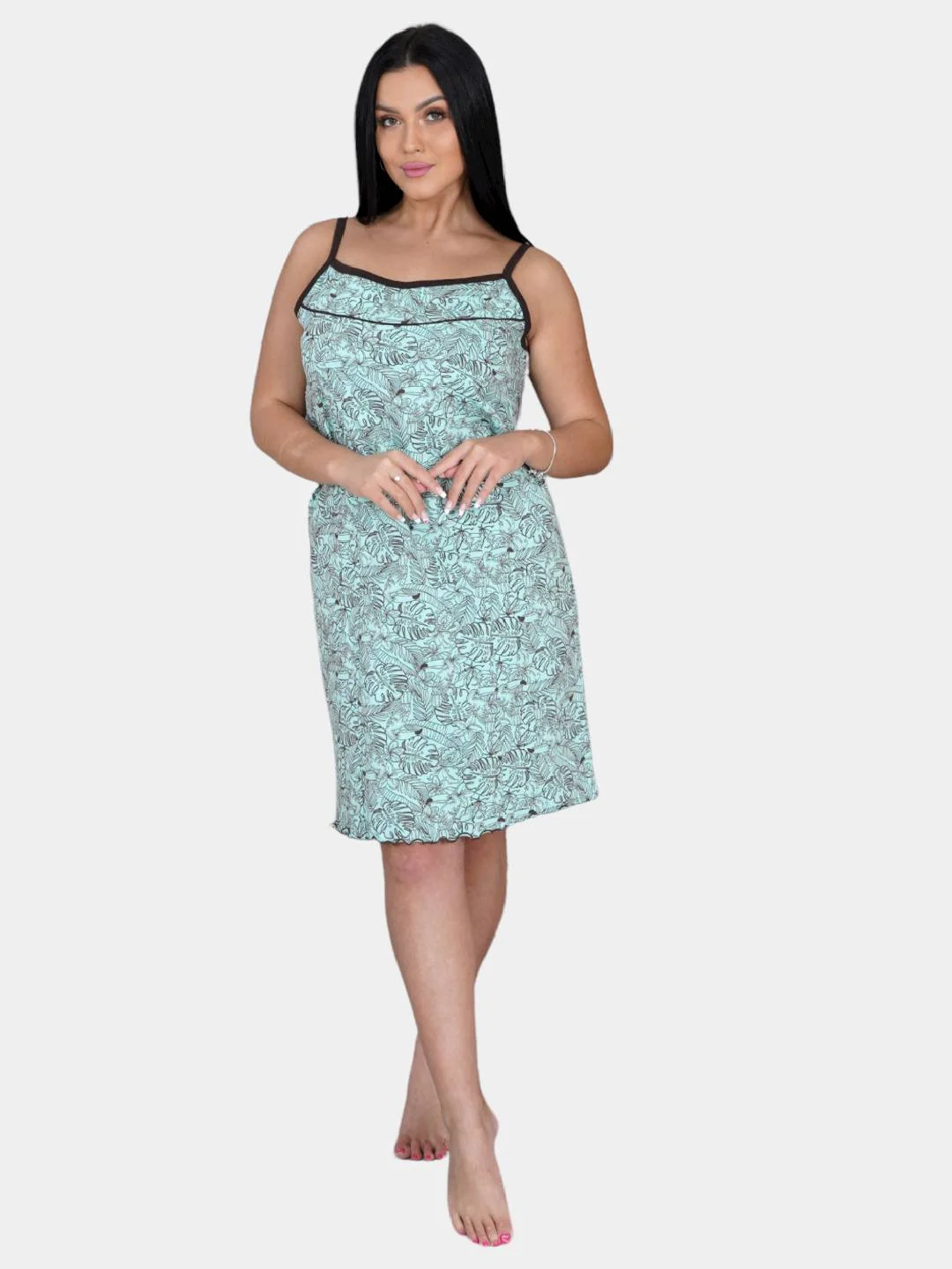 Мятный сорочка женская Lovetex.store "Весна"