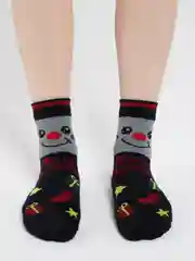 Серый новогодние носки