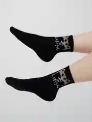 Хром носки женские яркие с рисунком кот, собачки