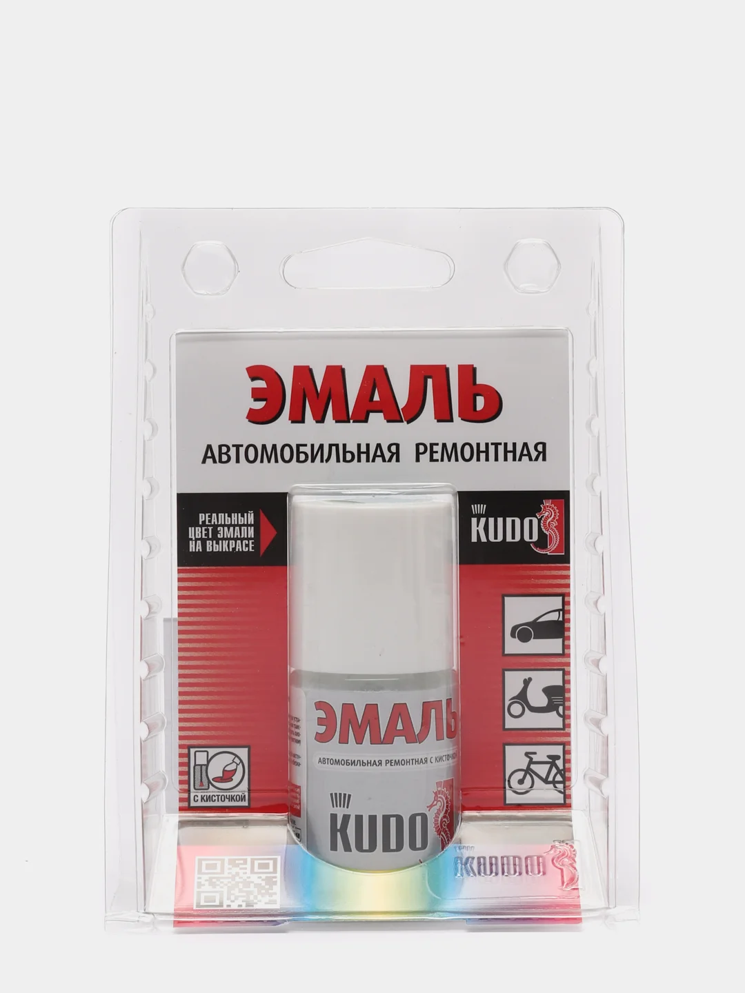 KIA Casa White эмаль автомобильная ремонтная с кисточкой KUDO