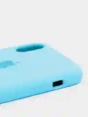 Голубой силиконовый чехол на iPhone 6, 6S / 7, 8 / 7 Plus, 8 Plus / X, XS / XR (разные цвета)