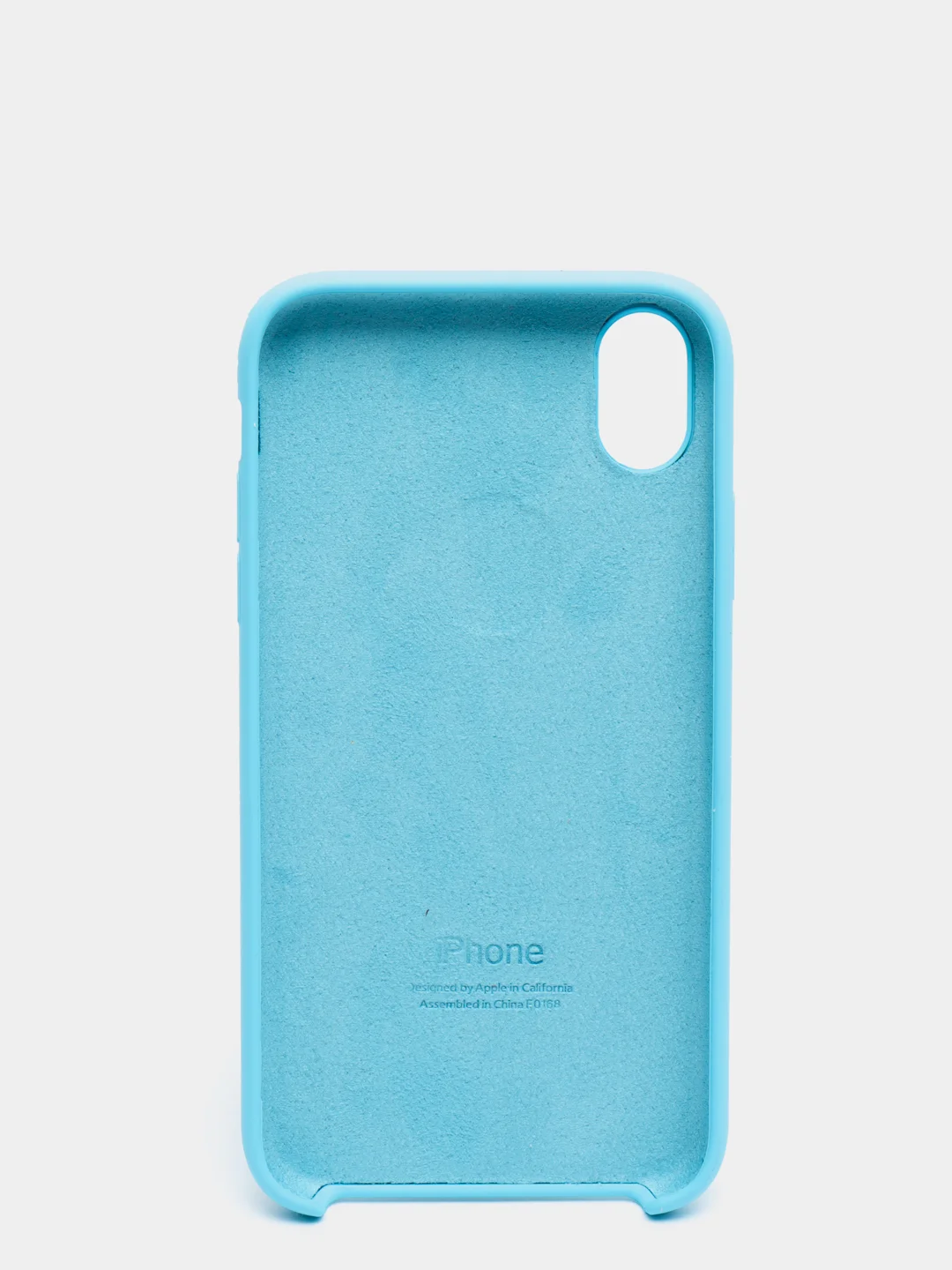 Голубой силиконовый чехол на iPhone 6, 6S / 7, 8 / 7 Plus, 8 Plus / X, XS / XR (разные цвета)