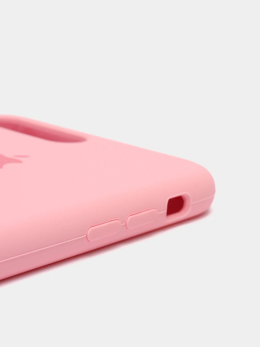 Розовый силиконовый чехол на iPhone 6, 6S / 7, 8 / 7 Plus, 8 Plus / X, XS / XR (разные цвета)