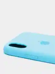 Голубой силиконовый чехол на iPhone 6, 6S / 7, 8 / 7 Plus, 8 Plus / X, XS / XR (разные цвета)