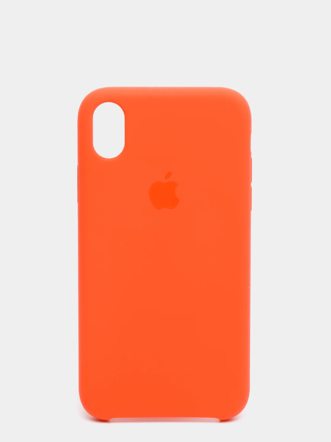 Оранжевый силиконовый чехол на iPhone 6, 6S / 7, 8 / 7 Plus, 8 Plus / X, XS / XR (разные цвета)