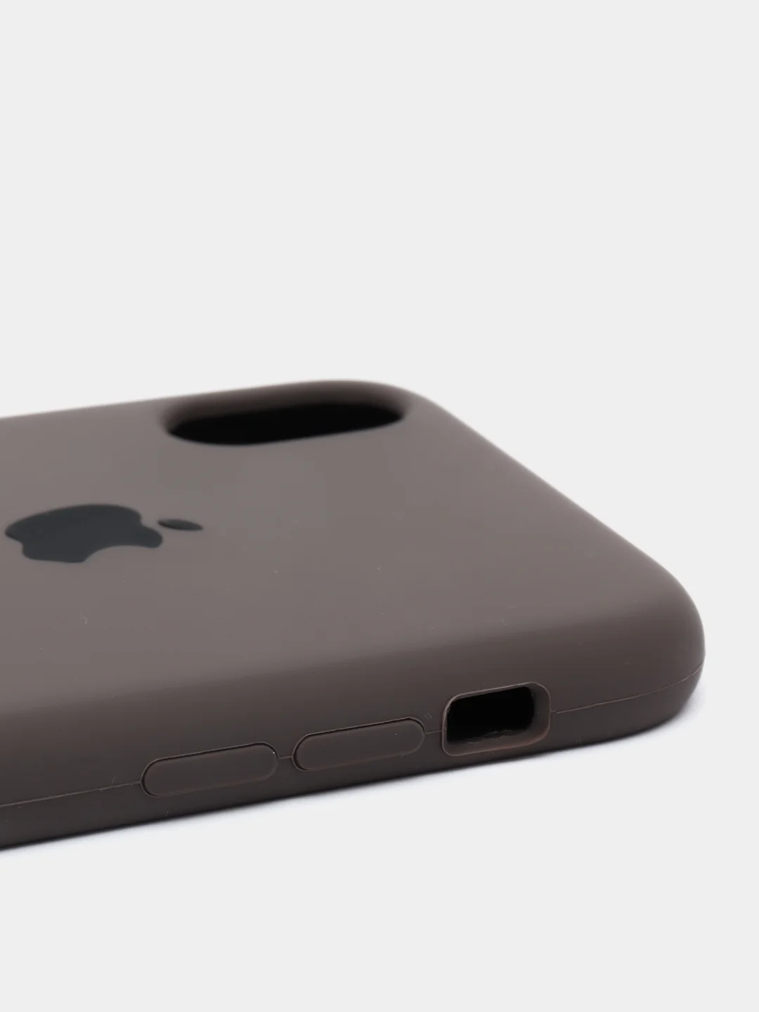 Коричневый силиконовый чехол на iPhone 6, 6S / 7, 8 / 7 Plus, 8 Plus / X, XS / XR (разные цвета)