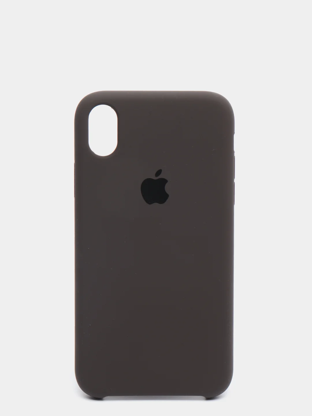 Коричневый силиконовый чехол на iPhone 6, 6S / 7, 8 / 7 Plus, 8 Plus / X, XS / XR (разные цвета)