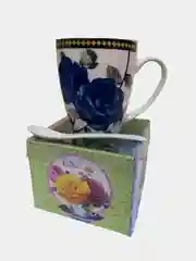Синий кружка и ложка в подарочной коробке