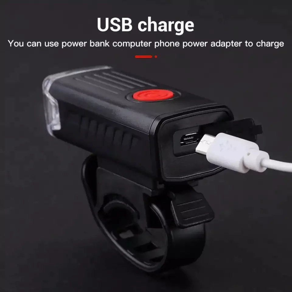 Фонарь светодиодный для велосипеда USB, велосипедный фонарь